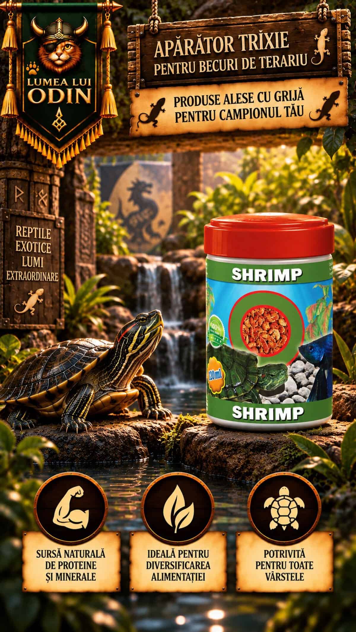 EXO Shrimp produse pentru broscuțe - creveți