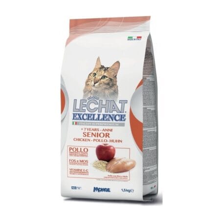 Hrană uscată Lechat Excelence Cat Senior pentru pisici, 1.5 kg