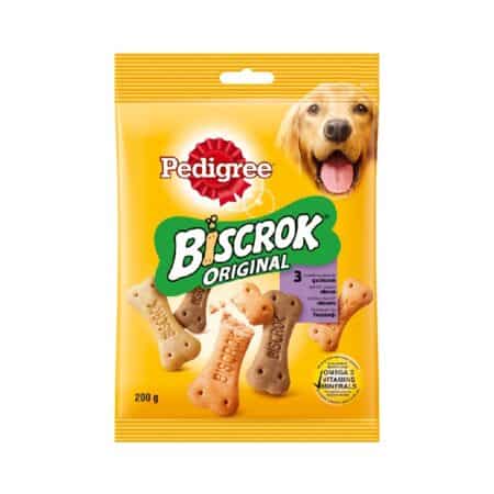 Recompense biscuiți Pedigree Biscrok pentru câini, 200 g