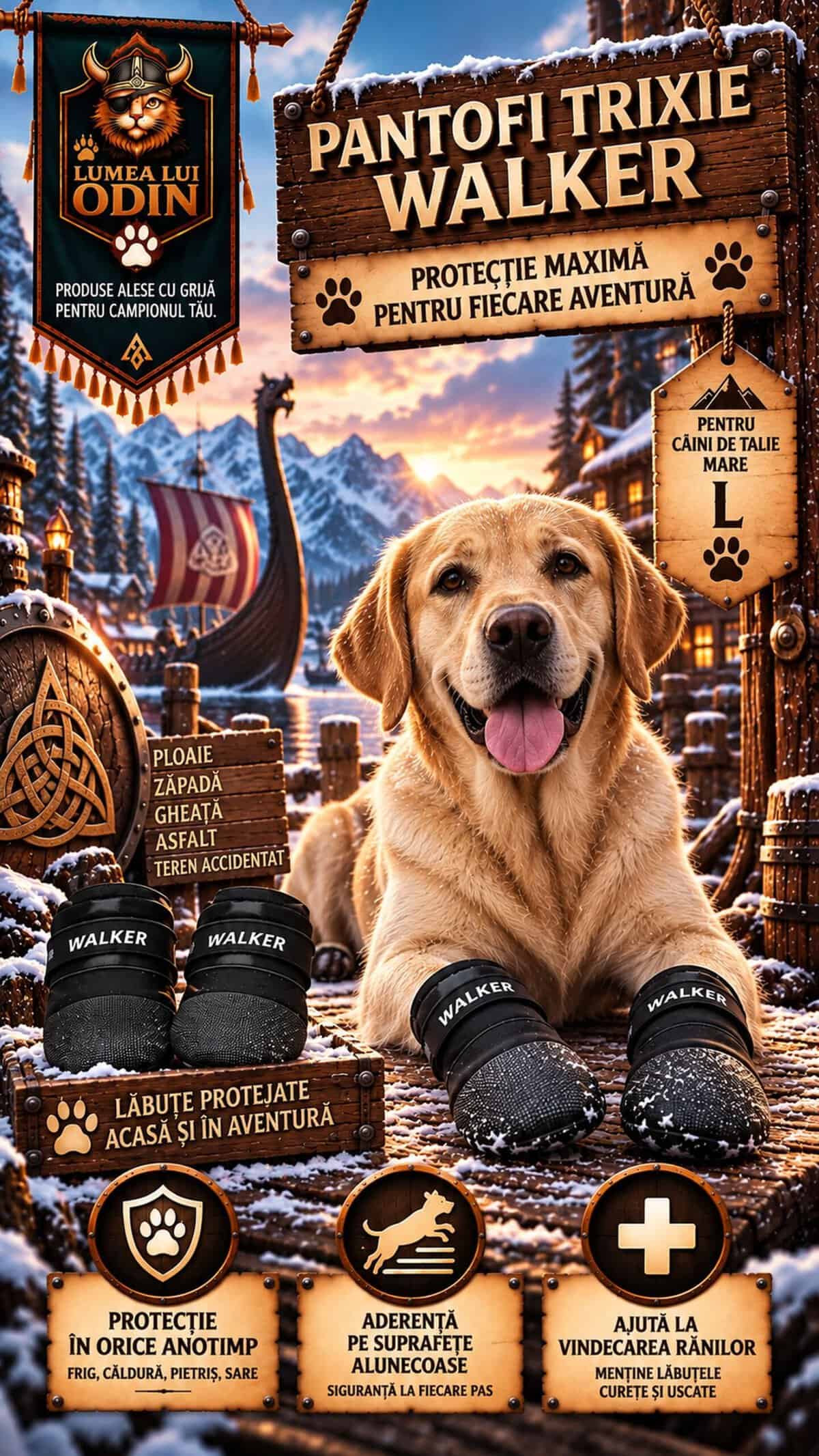 Pantofi pentru câini Trixie Walker - Labrador