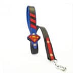 Lesă Bestia Superman pentru câini, din piele naturală, L