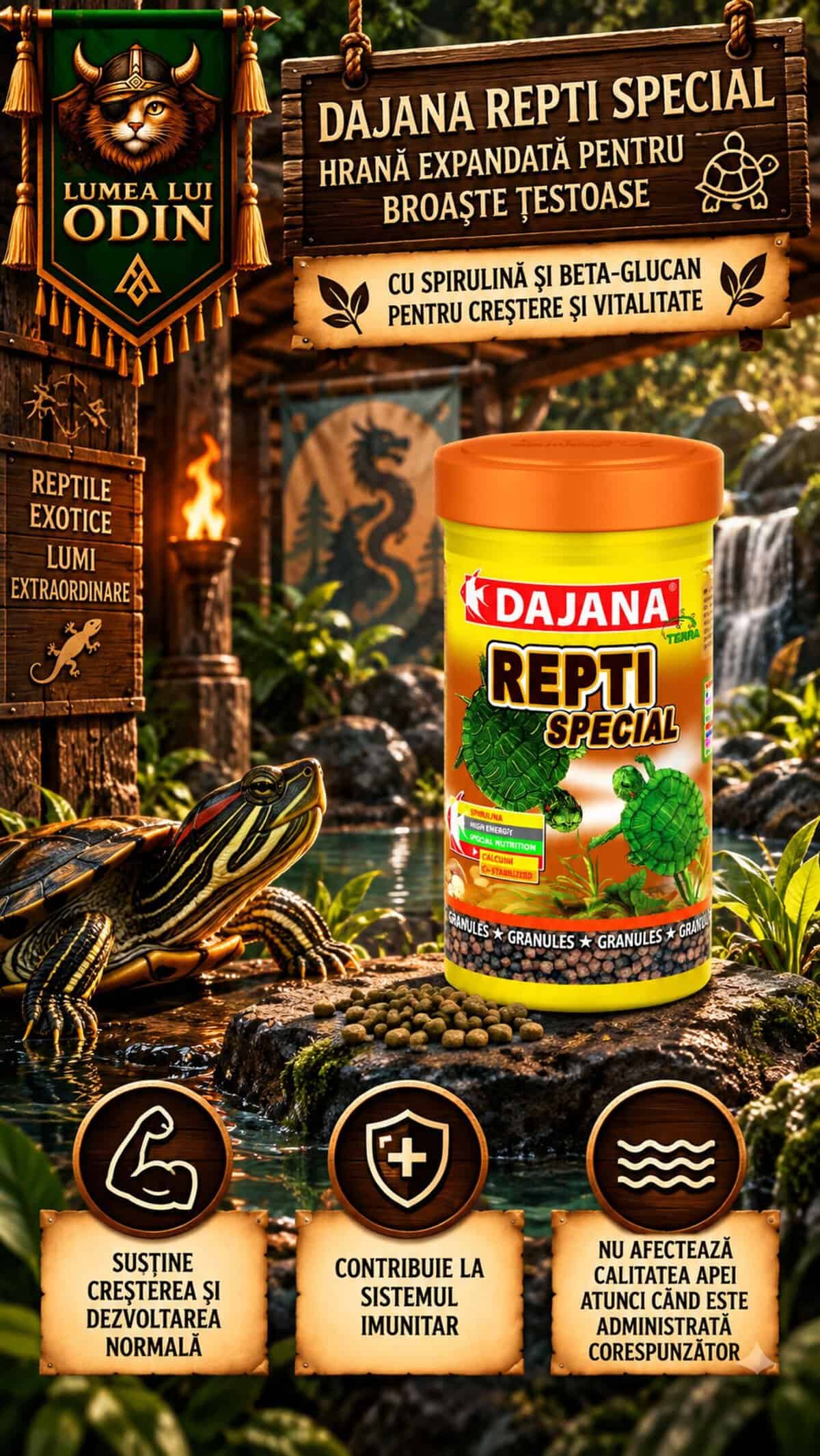 Spirulina pentru broaște țestoase