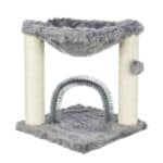 Ansamblu de joacă Trixie cu arc pentru masaj și îngrijirea blănii, 41 x 41 cm x 50 cm, gri