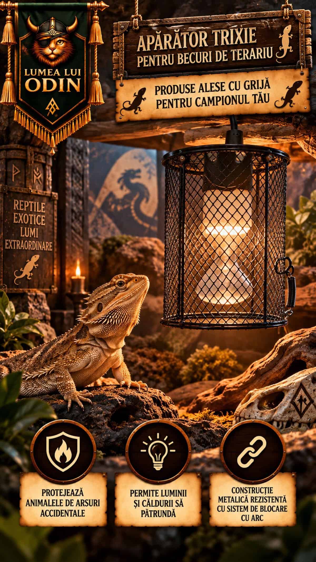 Apărător terariu pentru reptile Trixie