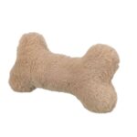 Jucărie pentru câini Trixie Xmas în formă de os din pluș,  cu sunet, 24 cm