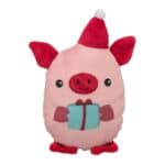 Jucărie pentru câini Trixie Xmas în formă de purcel din pluș, 19 cm
