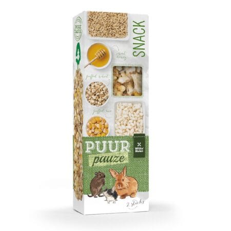 Batoane Witte Molen Puur Gourmet pentru rozătoare, cu orez expandat și miere, 2 buc/ 110 g