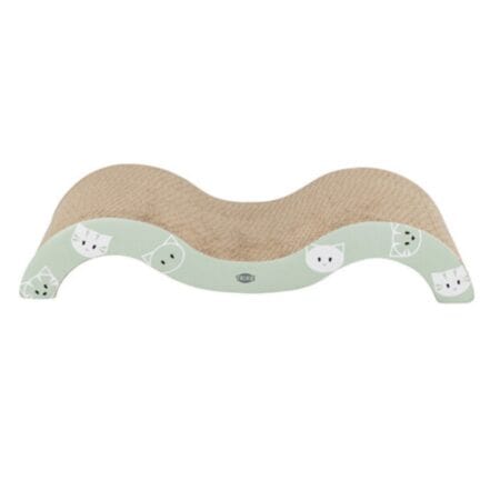 Carton de zgâriat Trixie MImi, cu catnip, pentru pisici, 50 x 9 x 23 cm, salvie