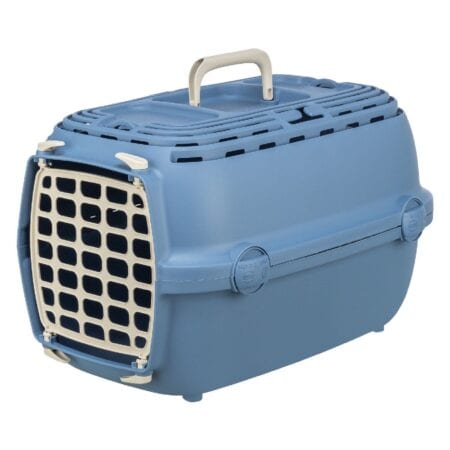 Cușcă de transport Trixie Relax 1 pentru câini și pisici, până la 6 kg, 32 x 30 x 48 cm, albastru