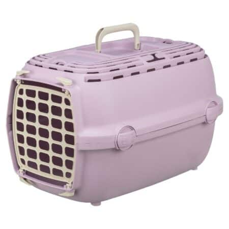 Cușcă de transport Trixie Relax 1 pentru câini și pisici, până la 6 kg, 32 x 30 x 48 cm, roz