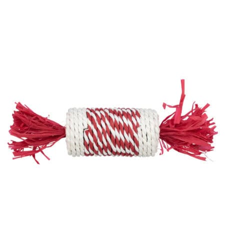 Jucărie Trixie Xmas Rola Învelită 18 cm – Naturală, Eco-Friendly și Sigură pentru Animale Mici