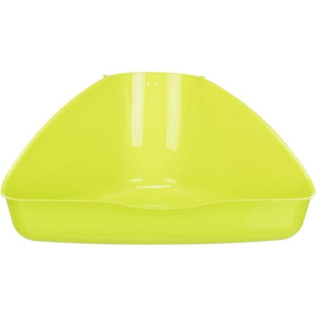 Litieră de colț Trixie pentru iepuri, din plastic durabil, 36x21x30/30 cm, culori diverse