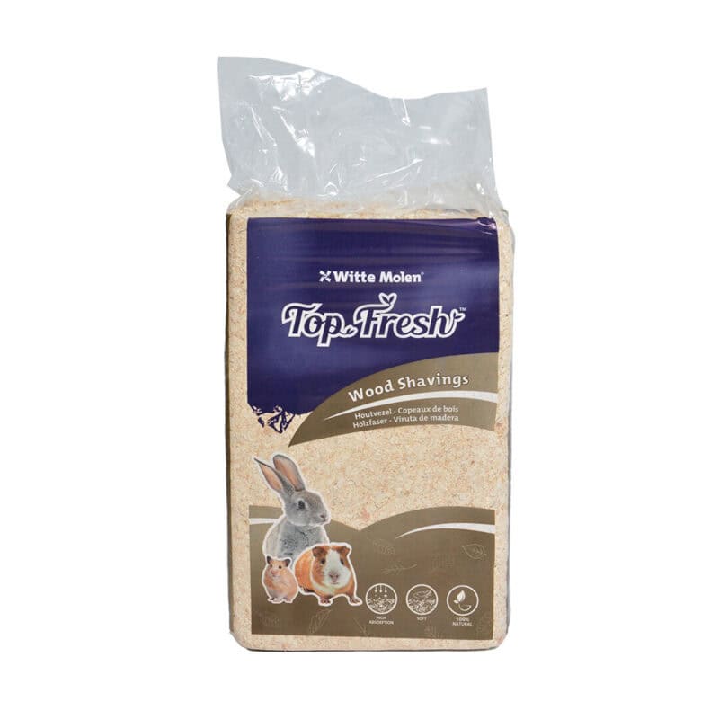 Așternut natural Witte Molen Talas Top Fresh 2.5 kg, absorbant și fără praf, pentru iepuri și rozătoare