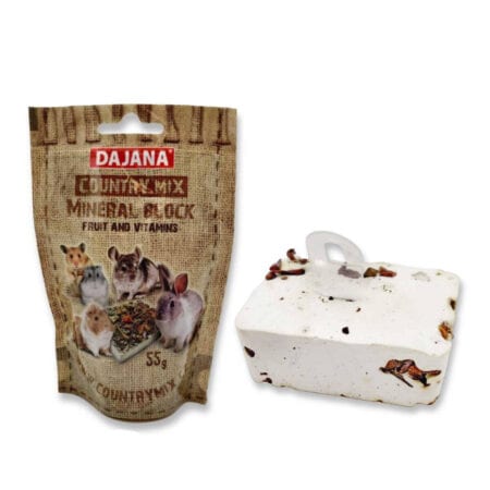 Dajana Pet Country Mix bloc de calciu cu fructe și vitamine pentru rozătoare și iepuri