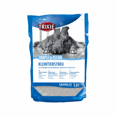 Nisip silicat Trixie pentru rozătoare, Simple’n’Clean, 400 g/capacitate absorbție 1 litru