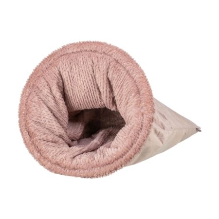 Culcuș Trixie Cuddly Bag Livia Soft pentru pisici, 40 x 60 cm, roz antic