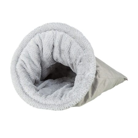 Culcuș Trixie Cuddly Bag Livia Soft pentru pisici, 40 x 60 cm, gri