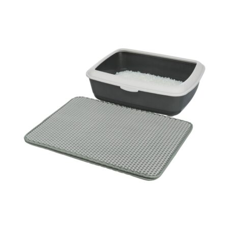 Covoraș colector Trixie Eva în fața litierei, 40 x 55 cm, gri