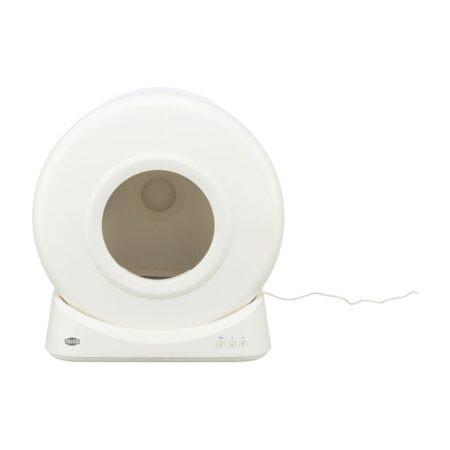 Litieră Trixie cu autocurățare pentru pisici, 51 x 56 x 54 cm, alb