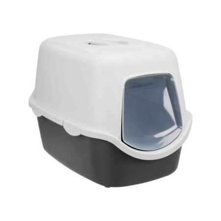 Litieră Trixie Vico, cu capac, pentru pisici, 40 x 40 x 56 cm, gri