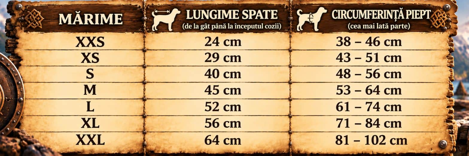 Măsurători pentru haine Goo-eez