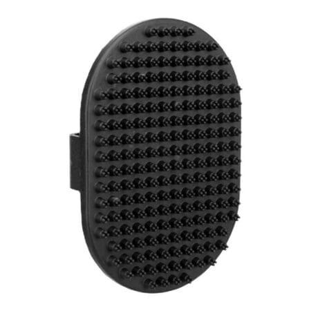 Perie Trixie pentru masaj, pentru pisici și câini, din cauciuc, 9 x 13 cm, negru