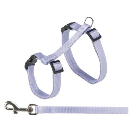 Ham și lesă Trixie pentru pisici, 27-45 cm/10 mm, 1.20 m, diverse culori