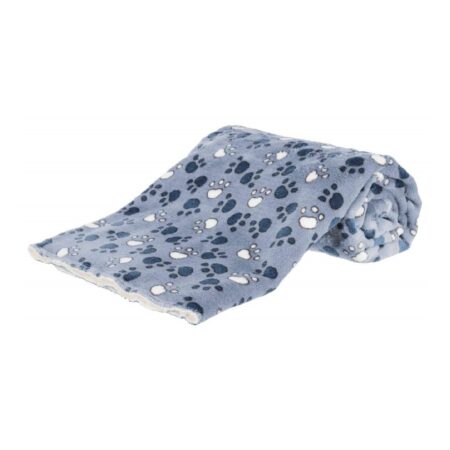 Pătură Trixie Tammy pentru câini și pisici, 100 x 70 cm, albastru/bej