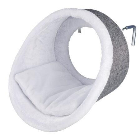 Șezlong Trixie pentru calorifer pentru pisici, 38 x 34 cm, gri cu alb