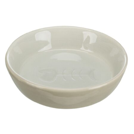 Castron ceramic Trixie pentru pisici, 0.2 L / 13 cm, diverse culori
