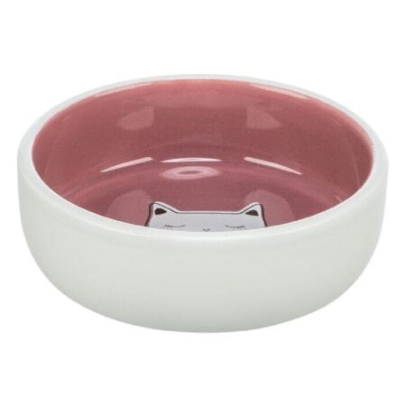 Castron ceramic Trixie pentru pisici, 0.3 L / Ø 13 cm, diverse culori