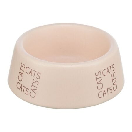 Castron ceramic Trixie pentru pisici, 0.15 L / 12 cm, roz