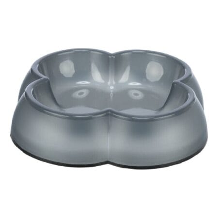 Castron Trixie pentru pisici și câini, antiderapant, transparent, plastic, 0.25 l / 14 cm, diverse culori