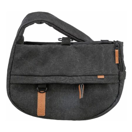 Geantă de transport Trixie Be Nordic Ingrid pentru pisici și câini de talie mică, 35 x 25 x 13 cm, negru