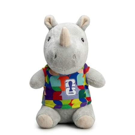 Ediție limitată! Jucărie Trixie FIFA 2026 Rhino Raymond pentru câini, 27 cm, gri