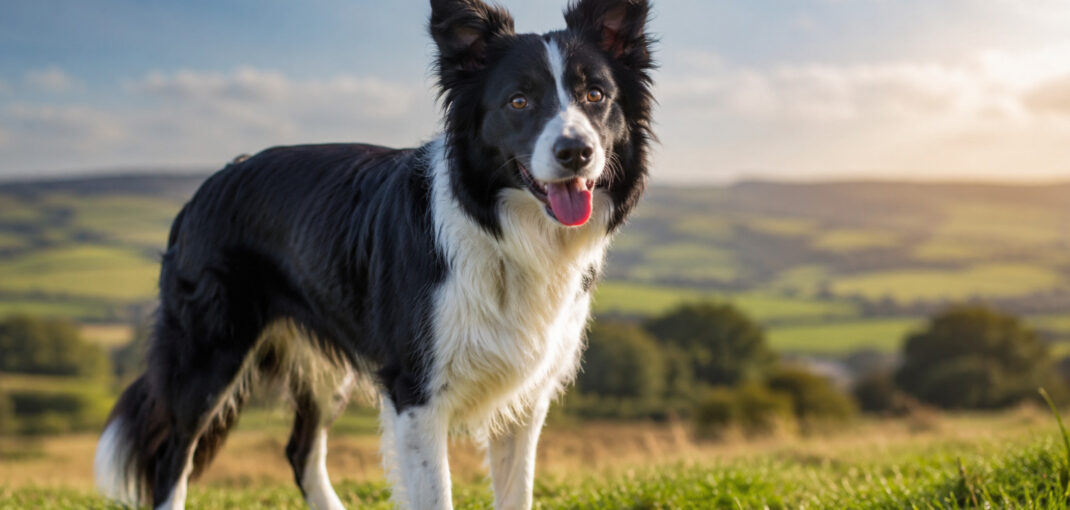 Un câine din rasa Border Collie