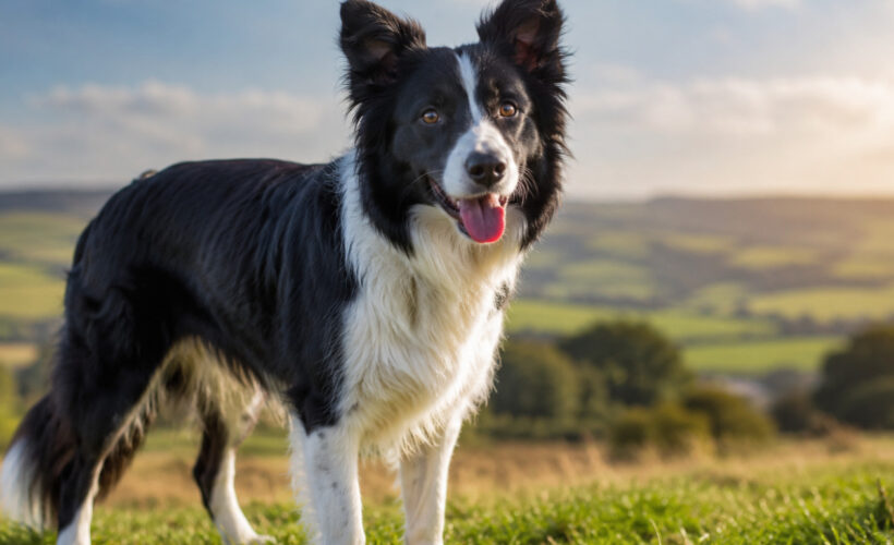 Un câine din rasa Border Collie