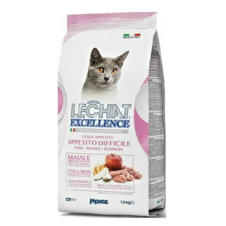 Hrană uscată Monge LeChat Excellence Appetito Difficile pentru pisici, cu porc, 1.5 kg