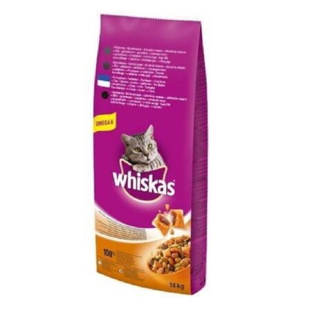 Hrană uscată Whiskas Adult pentru pisici, cu ton, 14 kg