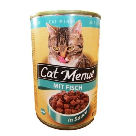 Hrană umedă Cat Menue pentru pisici adulte, cu pește, 415 g