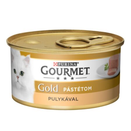 Hrană umedă Gourmet Gold pentru pisici, cu curcan, 85 g