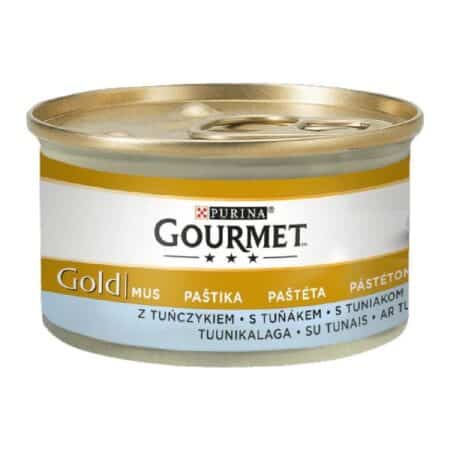 Hrană umedă Gourmet Gold pentru pisici, cu ton, 85 g