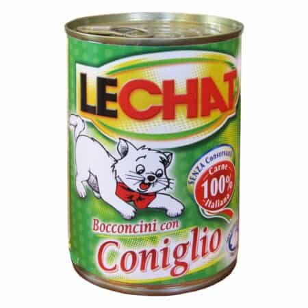 Hrană umedă LeChat pentru pisici, conservă, cu iepure, 400 g