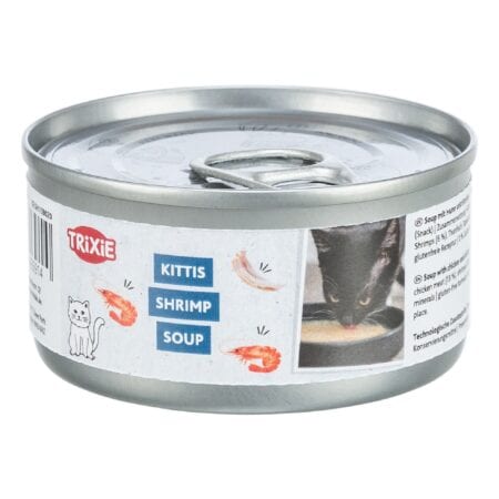 Hrană umedă Trixie pentru pisici, supă de somon, 4 x 80 g