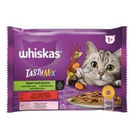 Hrană umedă Whiskas Tasty Mix Chef's Choice pentru pisici, 4 x 85 g