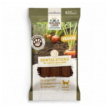 Recompense Wildes Land PawPrint pentru câini, Veggie Dental Sticks, 180 g