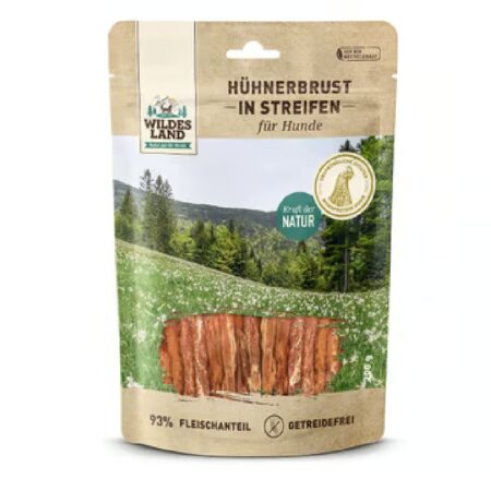 Recompense Wildes Land pentru câini, strips din carne de pui, 200 g
