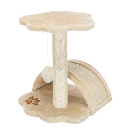 Ansamblu de joacă Trixie Junior Vitoria pentru pisoi, cu stâlp din sisal și jucărie, 36 × 36 × 43 cm, bej