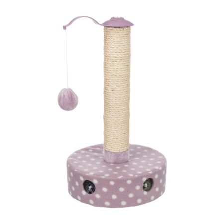 Ansamblu de zgâriat Trixie Junior pentru pisici, Ø 26 × 47 cm, mov deschis