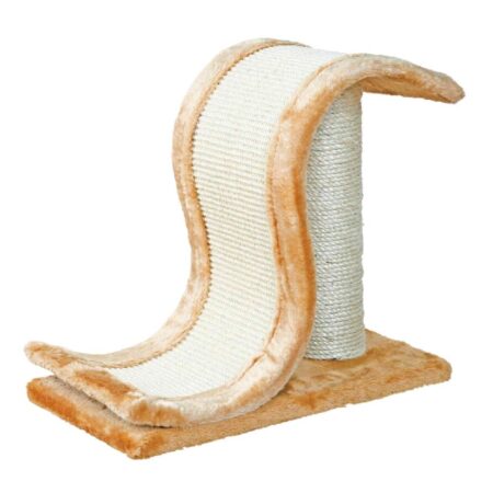Ansamblu de zgâriat Trixie Wave Inca pentru pisici, ondulat, 25 × 44 × 39 cm, natural/bej